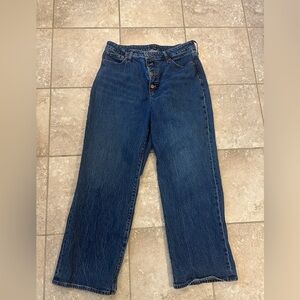 J. Crew Factory high rise wide leg jeans